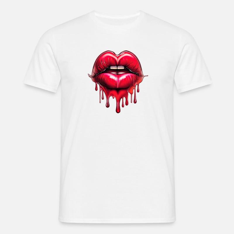 Lips - Men's T-Shirt - white