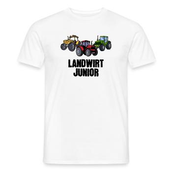 Jungbauer Statement Landmaschinen Feld Traktor - Männer T-Shirt - Weiß - Vorne - AI Model Male 178 dark (178cm)