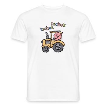 Traktor Ackerbau Spruch Landmaschinen Landwirt - Männer T-Shirt - Weiß - Vorne - AI Model Male 178 dark (178cm)