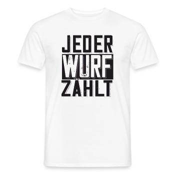 Boule Spruch Kugeln für Bouler Boccia Spiel - Männer T-Shirt - Weiß - Vorne - AI Model Male 178 dark (178cm)