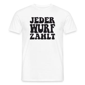 Boule Spruch Kugeln für Bouler Boccia Spiel - Männer T-Shirt - Weiß - Vorne - AI Model Male 178 dark (178cm)