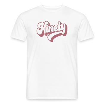 Quatre-vingt-dix femmes de 90 ans - T-shirt homme - blanc - Devant - AI Model Male 178 dark (178cm)