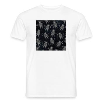 weltall, Astronauten muster, motive kinderzimmer - Männer T-Shirt - Weiß - Vorne - AI Model Male 178 dark (178cm)