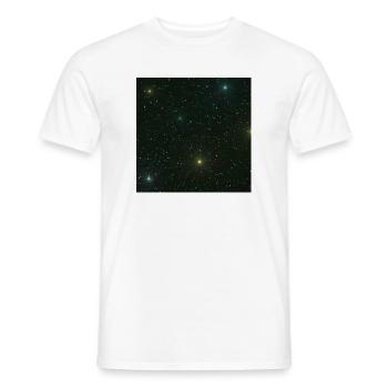 wunderschöne Naturdesigns, Sternenmuster Grüntöne - Männer T-Shirt - Weiß - Vorne - AI Model Male 178 dark (178cm)