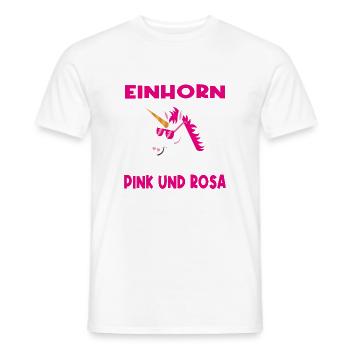 Einhorn ärgern lustiger Spruch Geschenkidee - Männer T-Shirt - Weiß - Vorne - AI Model Male 178 dark (178cm)