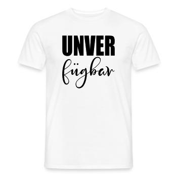 SCHRIFTZUG UNVERFÜGBAR - STATUS - Männer T-Shirt - Weiß - Vorne - AI Model Male 178 dark (178cm)