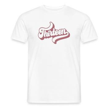 Thirteen 13th Birthday For Girls 13 Years Old - Men's T-Shirt - white - Front - AI Model Male 178 dark (178cm)