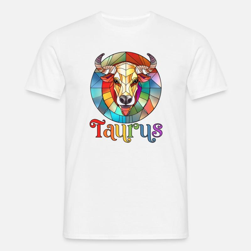 Taurus, zodiac sign, horoscope - Men's T-Shirt - white