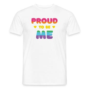 LGBTQ+ Pride to Be Me - Pride Month - Männer T-Shirt - Weiß - Vorne - AI Model Male 178 dark (178cm)