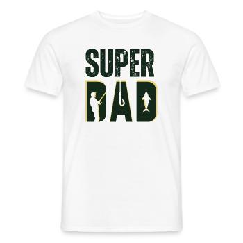Super Dad - Design Pêche Passion - T-shirt homme - blanc - Devant - AI Model Male 178 dark (178cm)