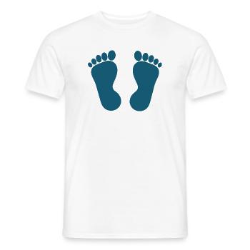 Fuß blaue Füße Fußpflege Podologie - Männer T-Shirt - Weiß - Vorne - AI Model Male 178 dark (178cm)