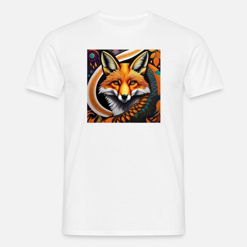 Fuchs - Männer T-Shirt - Weiß