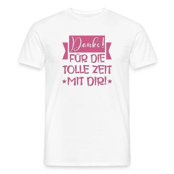 Abschiedsgeschenke - Tolle Zeit Sprüche - Männer T-Shirt - Weiß - Vorne - AI Model Male 178 dark (178cm)