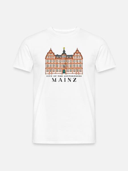 Mainz, Stadt des Buchdrucks, Deutschland - Männer T-Shirt - Weiß
