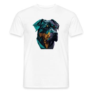 Rottweiler - Männer T-Shirt - Weiß - Vorne - AI Model Male 178 dark (178cm)
