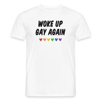 Wieder aufgewacht - Pride Month - Männer T-Shirt - Weiß - Vorne - AI Model Male 178 dark (178cm)