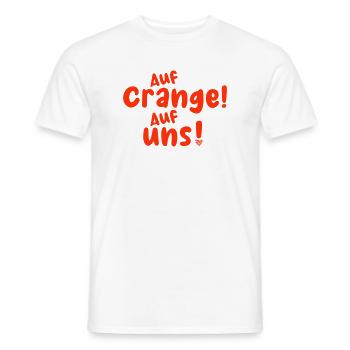 auf crange - Männer T-Shirt - Weiß - Vorne - AI Model Male 178 dark (178cm)