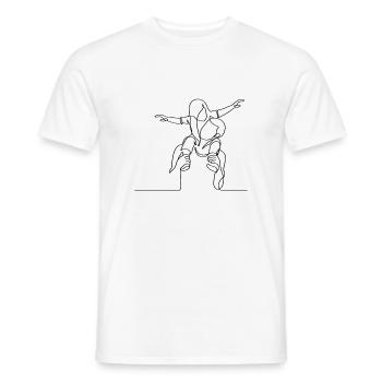 Passendes Vater-Tochter T-Shirt – Familienlook, Ge - Männer T-Shirt - Weiß - Vorne - AI Model Male 178 dark (178cm)