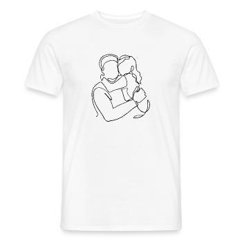 Vater-Tochter Matching T-Shirt - Männer T-Shirt - Weiß - Vorne - AI Model Male 178 dark (178cm)