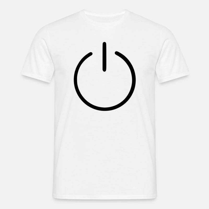 An Us Off Button - Men's T-Shirt - white