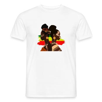 Afrikanische Schönheiten Vitiligo Juneteenth - Männer T-Shirt - Weiß - Vorne - AI Model Male 178 dark (178cm)