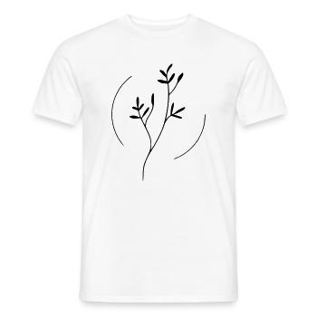 Branche en cercle - T-shirt homme - blanc - Devant - AI Model Male 178 dark (178cm)