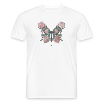 Bouquet | Knospen | Schmetterling - Männer T-Shirt - Weiß - Vorne - AI Model Male 178 dark (178cm)