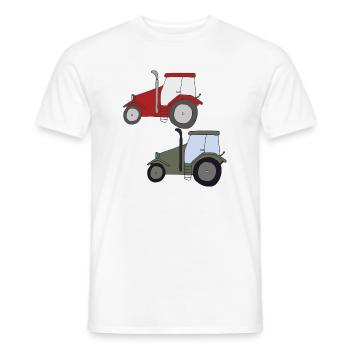 traktor treffen - Männer T-Shirt - Weiß - Vorne - AI Model Male 178 dark (178cm)
