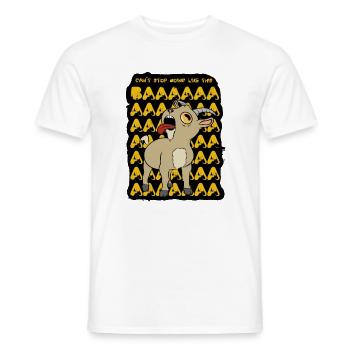 Can't stop doing like this - Men's T-Shirt - white - Front - AI Model Male 178 dark (178cm)