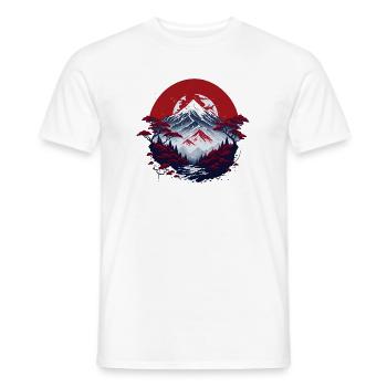 Paysages de montagne asiatiques - T-shirt homme - blanc - Devant - AI Model Male 178 dark (178cm)