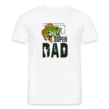 Super Dad Pêcheur - T-shirt homme - blanc - Devant - AI Model Male 178 dark (178cm)