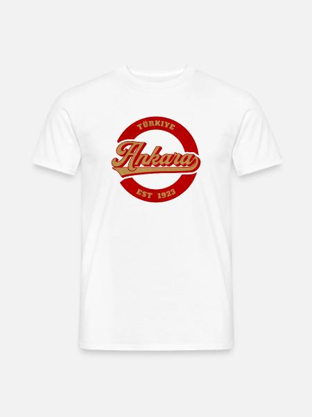 Ankara Vintage Logo Est 1923 - Männer T-Shirt - Weiß