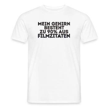Filmabend Filme Movies Statement Streaming Serien - Männer T-Shirt - Weiß - Vorne - AI Model Male 178 dark (178cm)