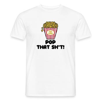 Soirée cinéma Cineast Films Déclaration Popcorn - T-shirt homme - blanc - Devant - AI Model Male 178 dark (178cm)