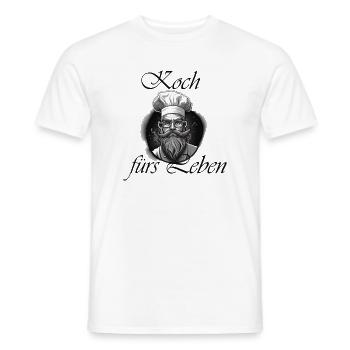 Koch fürs Leben - Männer T-Shirt - Weiß - Vorne - AI Model Male 178 dark (178cm)