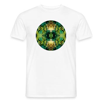 Nature Mandala Red Sea under water - Men's T-Shirt - white - Front - AI Model Male 178 dark (178cm)