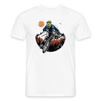 Midnight Ridge Rider - Men's T-Shirt - white - Front - AI Model Male 178 dark (178cm)