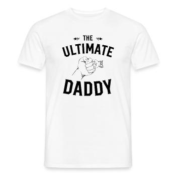 Geschenk 'The Ultimate Daddy' für Papa - Männer T-Shirt - Weiß - Vorne - AI Model Male 178 dark (178cm)