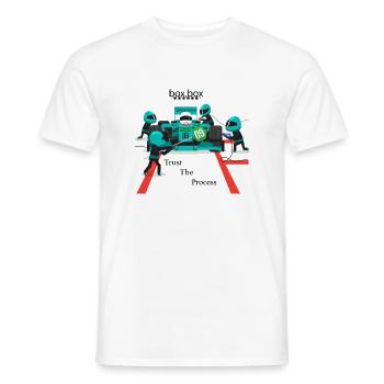 trust the process - T-shirt homme - blanc - Devant - AI Model Male 178 dark (178cm)