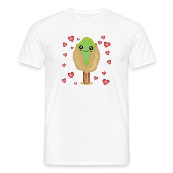 GLACE À LA PISTACHE - T-shirt homme - blanc - Devant - AI Model Male 178 dark (178cm)