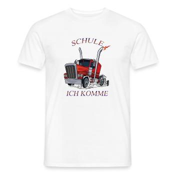 Schule ich komme 2 - Männer T-Shirt - Weiß - Vorne - AI Model Male 178 dark (178cm)