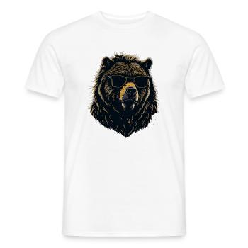 Grizzly - T-shirt homme - blanc - Devant - AI Model Male 178 dark (178cm)