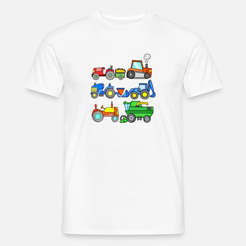 Construction site vehicles - Men’s T-shirt - white