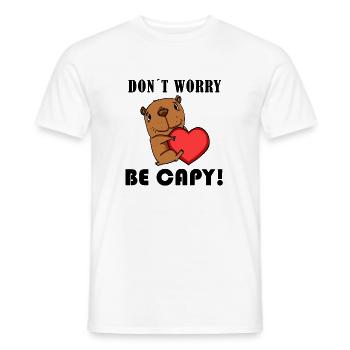 Capybara Capybara Cadeau - T-shirt homme - blanc - Devant - AI Model Male 178 dark (178cm)