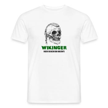 Wikinger Totenkopf Design - Männer T-Shirt - Weiß - Vorne - AI Model Male 178 dark (178cm)