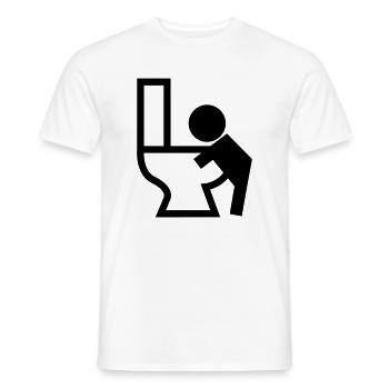 Vomissements Puck malade - T-shirt homme - blanc - Devant - AI Model Male 178 dark (178cm)