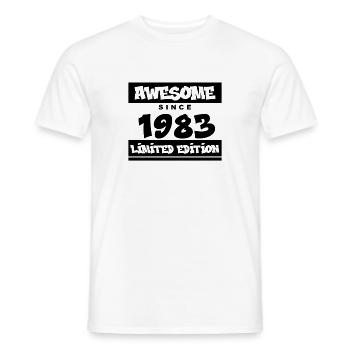 1983 - Jahrgang 1983 - Fantastisch seit 1983 - Männer T-Shirt - Weiß - Vorne - AI Model Male 178 dark (178cm)