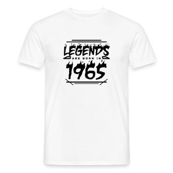 1965 - Born 1965 - Built in 1965 - Men's T-Shirt - white - Front - AI Model Male 178 dark (178cm)