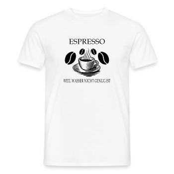 Espresso Design - Männer T-Shirt - Weiß - Vorne - AI Model Male 178 dark (178cm)