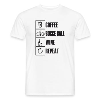 Bocce Spruch Bocce Ball mit Jack Bocci Game Bocce - Männer T-Shirt - Weiß - Vorne - AI Model Male 178 dark (178cm)